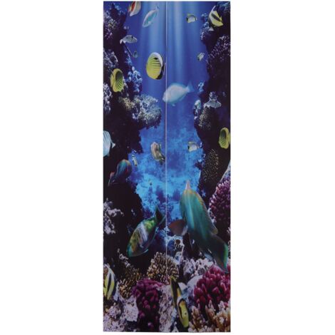 Stück Unterwasserwelt-Türaufkleber, mattierte Textur, wasserfest, selbstklebend, 3D-Dekoration für Zuhause