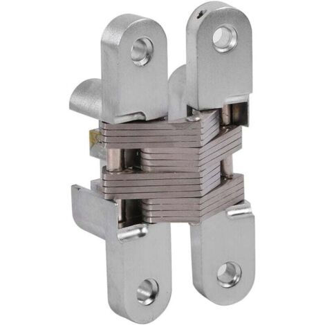 Stück verdecktes Scharnier aus Zinklegierung, unsichtbare Falttür, verdecktes Kreuz, versteckte Scharniere für Möbelbeschläge, Falttür, 94 mm