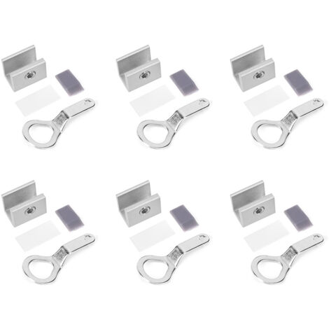 Stück verstellbare Schiebefensterriegel aus Aluminiumlegierung, Sicherheits- und Anschlagvorrichtung für Fenster, Hardware-Zubehör Typ B
