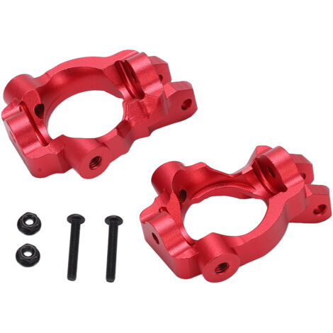 Stück vordere Metall-Radblöcke mit C-Naben für Losi Lasernut U4 1/10 RC-Car, Rot