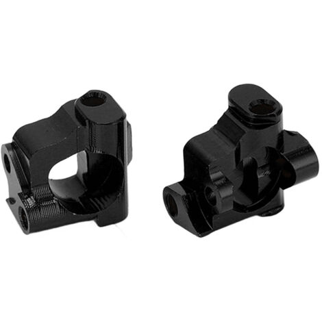 Stück Vorderradnaben aus Aluminiumlegierung für LOSI 1/18 Mini T 2.0 2WD – RC-Upgrade-Teile – Schwarz