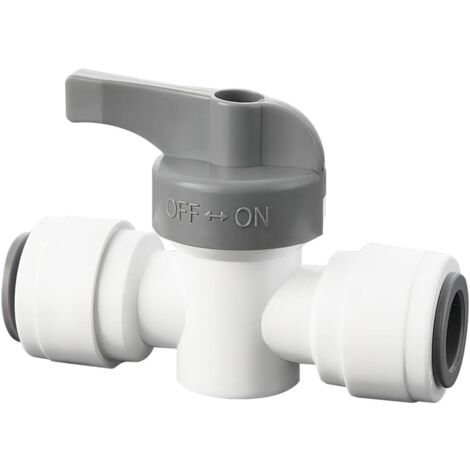 Stück Wasserfilteranschlüsse, Absperrventil für 1/4", Umkehrosmose-Wasserfilteranschlüsse, Kühlschrankschlauchanschluss, Ein-/Aus-Ventile für Wasserfilter