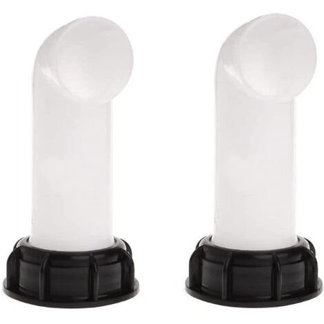 Stück Wassertank-Adapter, Wassertankventil, IBC-Ablauftank-Adapter für IBC-Wassertanks, Tonnageventile, landwirtschaftliche Bewässerung, Rohrleitungen, Kunststoff, 60 mm (weiß)