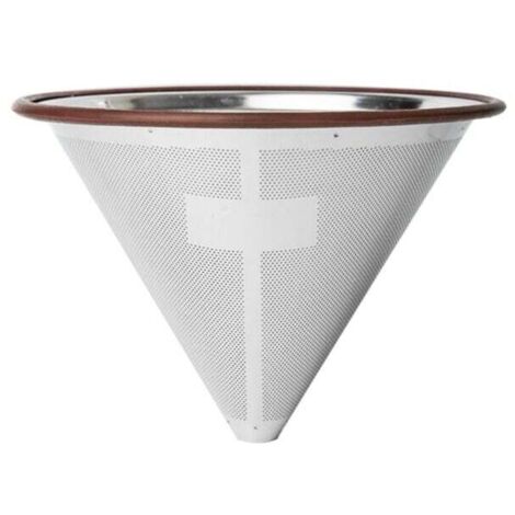 Stück wiederverwendbarer und leicht zu reinigender Kaffeefilter aus Edelstahl mit kompaktem Design für den Einsatz zu Hause oder beim Camping