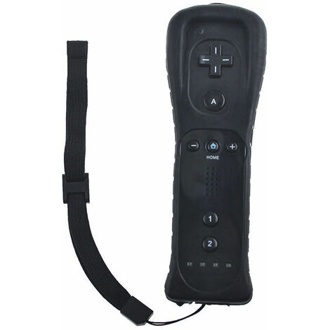 MUMU Stück Wii Linker Controller mit Motion Plus, Wii Controller Remote Wii Remote Motion Plus Controller Eingebaut (Schwarz)