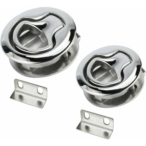 Stück Zinklegierung Flush Hatch Latch Boat Hatch Latch Boat Pull Latch Flush Hatch Latch Lock for Furniture, Drawers, Cabinets, Doors