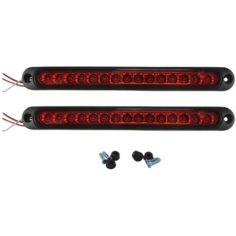 stücke 10 zoll 15 Led Anhänger Licht Led Stopp Drehen Rücklicht Dritte Bremse Bar Streifen Für Heavy Duty boot