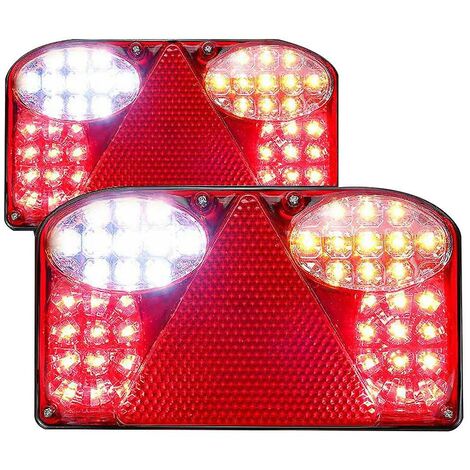 stücke 12 v Led Auto Anhänger Lkw Rücklicht Rücklicht Rücklicht Brems Brems Lampen Blinker Für Van