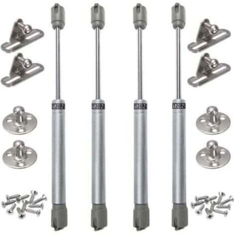 STÜCKE Gasdruckfedern 120N Hydraulische Möbelhebefeder Original-Gasdruckdämpfer Pneumatischer Arm für Küchenschranktürhebe FLITI