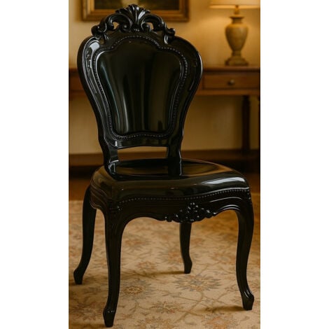 BISCOTTINI Stühle aus Polycarbonat Küchen- und Wohnzimmerstühle Kunststoffsessel für den Außenbereich Esszimmer- und Schlafzimmersessel