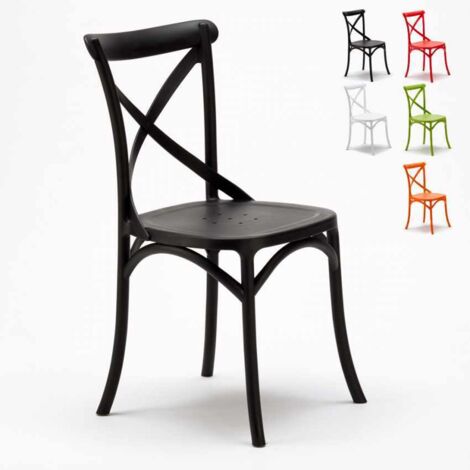 Stühle Küche Esstisch Esszimmer Vintage - Schwarz