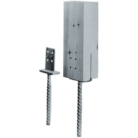 Stützenfuß ETA 07/0285 90x60x110mm STA st.verz.z.Bet.Loch-D.8,5mm 250mm