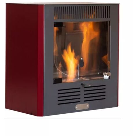 EHL stufa a bioetanolo tecno air system "mini ruby" bordeaux 2,3 kw