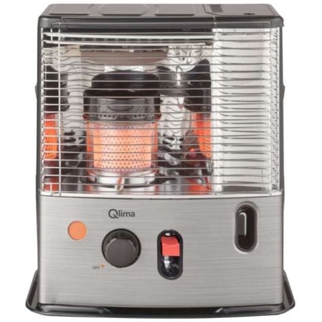 Stufa a Combustibile Liquido 2,7 kW con Accensione Spark Nero Qlima R7227STC-2