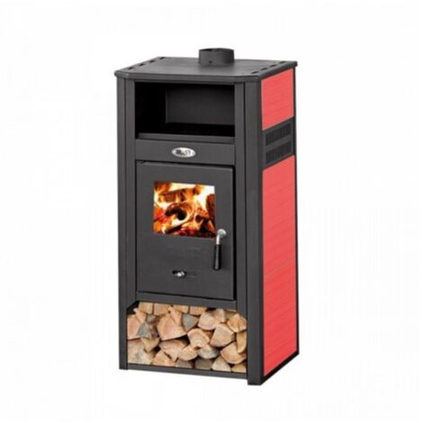 Stufa a legna 49x46x104 cm 9-10 kW