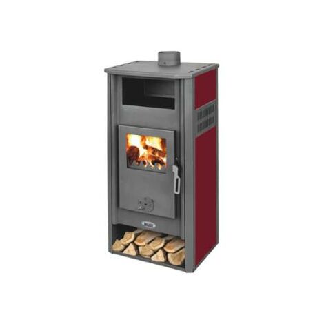 STUFA A LEGNA AMBASADOR 9-11KW 49X46XH104CM ROSSA
