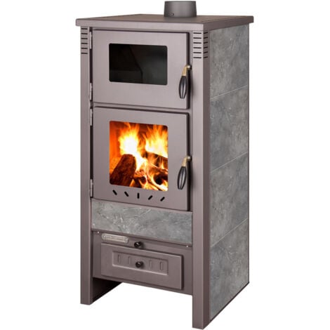 Stufa a legna ARES 12.0 KW con forno GRAY