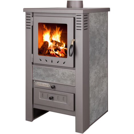 Stufa a legna ATENA 8.0 KW GRAY