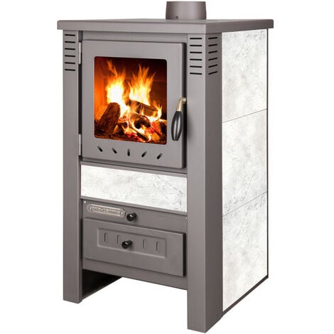 Stufa a legna ATENA 8.0 KW WHITE