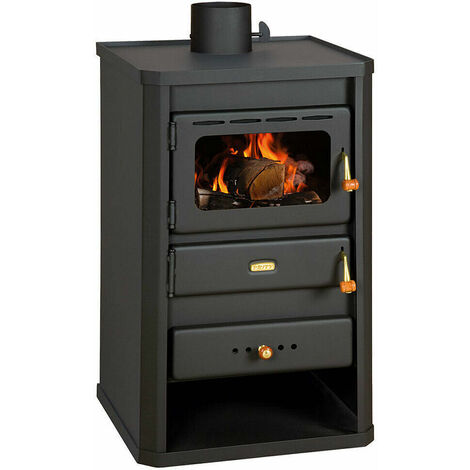 Stufa a legna Camino multicombustibile Bruciatore a legna Prity S2 - 10 KW