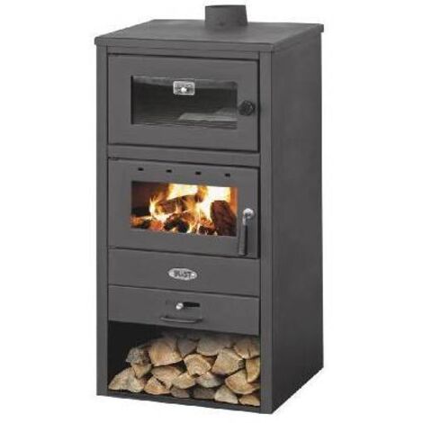 STUFA A LEGNA CON FORNO GIORGIA 10-12 KW Misura: Nera