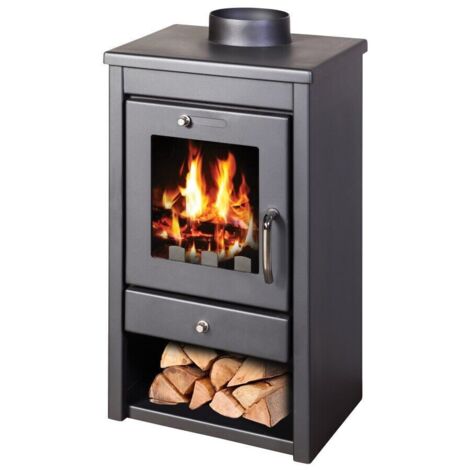 Stufa a Legna Deluxe SM – 7 kW, Compatta ed Elegante per Spazi Ridotti