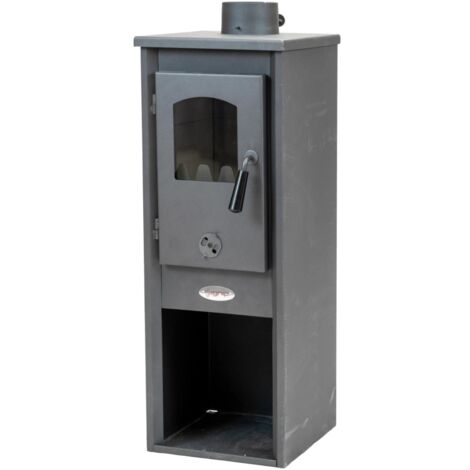 stufa a legna ignip "berna" grigio 7 kw