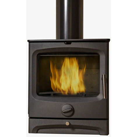Stufa a Legna in Ghisa 5 kW 43x29,75x49,4 cm Belen Nera