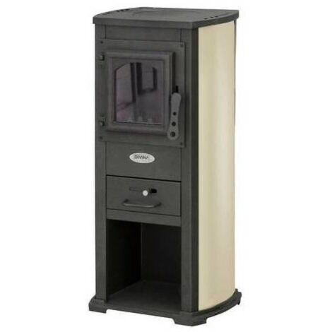Stufa a legna karina 5-7 kw beige