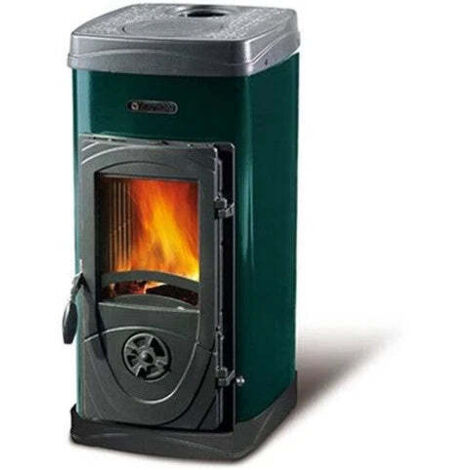Stufa a legna kw 5 super junior verde 143 m2 nordica extraflame - Nordica