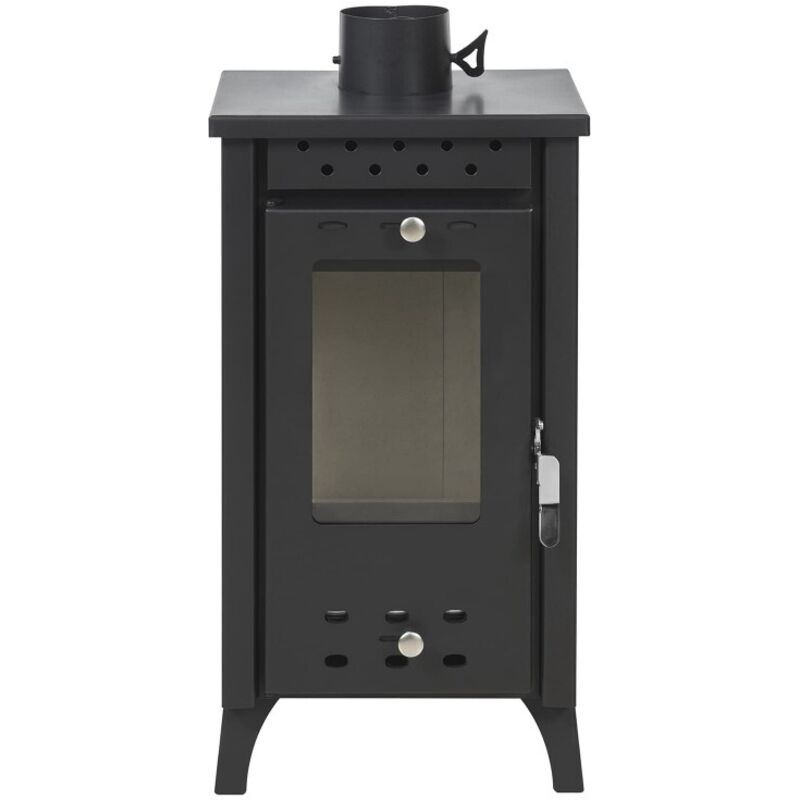 Iperbriko Stufa A Legna Matilde Nera Potenza 7,7 Kw L33xp38,5xh74