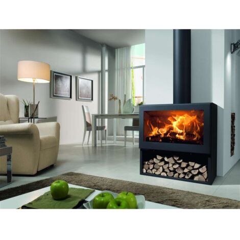 stufa a legna panadero "fenix" grigio 7,2 kw