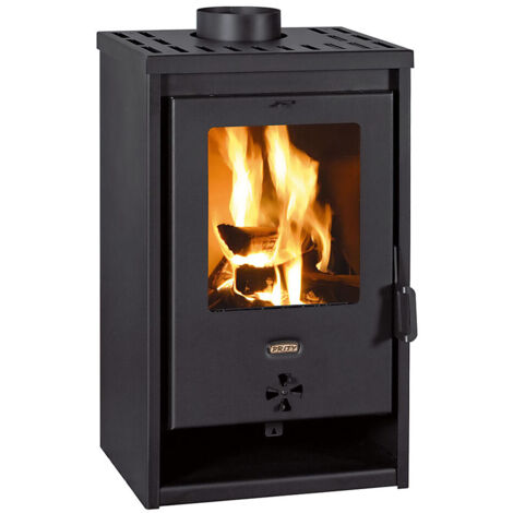 Stufa a legna Prity K1 D – 9,3 kW, Classe A+, Nero Grafite, Design Compatto
