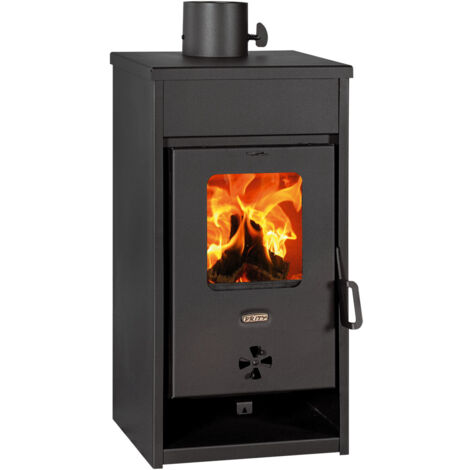 Stufa a legna Prity KOP D – 8,7 kW, Nero Grafite, Classe A, Design Compatto