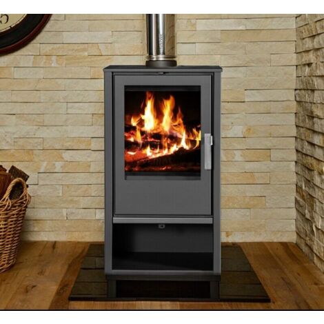 Stufa a Legna V05 Capri 7,6 kW – Classe Energetica A+ – Rivestimento in Acciaio – Uscita Fumi Ø150 mm