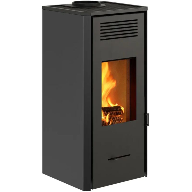 Stufa A Legna Ventilata Invicta senales Nero 8,4 Kw