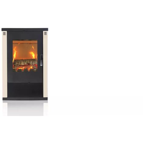 Stufa a Legna Verso Lheia Potenza 7,5 kW, Riscaldamento Efficiente ed Elegante Design per la Tua Casa