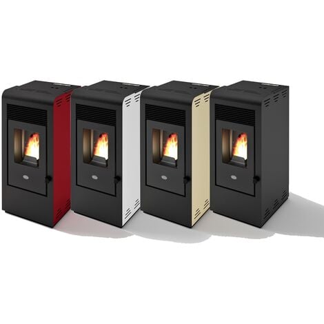 Stufa a pellet 9 kW Eva Calòr Rita-Beige - Elfenbein -