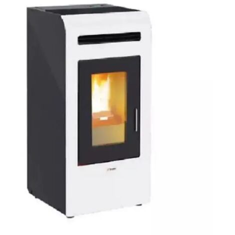Stufa a pellet ad aria canalizzata doppia modello mayon 16 kw bianco canalizzata - a+ MAGMA
