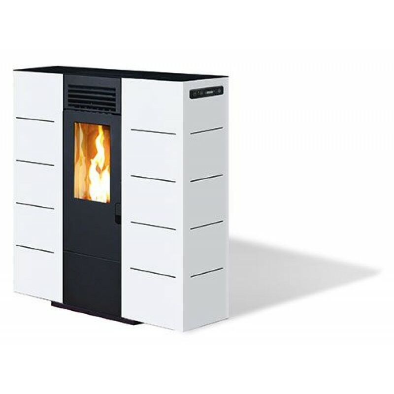 Stufa a pellet ad aria ventilata salvaspazio 6,53 kw Kalor Quadra 6