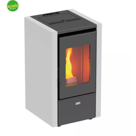 Stufa a pellet ad aria Vesuvio Magma Stufe 7Kw A+ Bianco