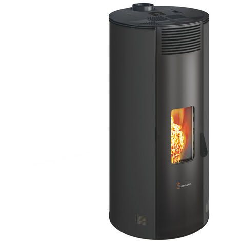 Stufa a pellet BIO Fancy 12.0kW PJ ERMETICA + CAN GRAY