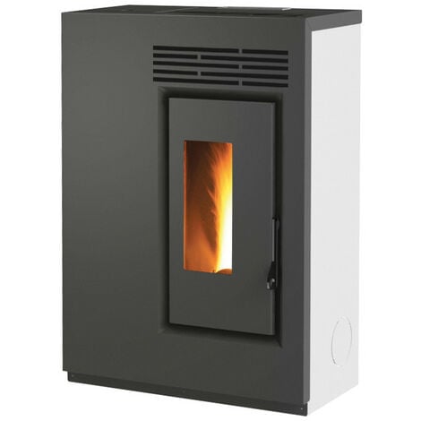 Stufa a pellet biofiregrill GE60-5,5 kW slim BIANCA .