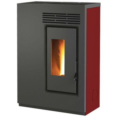 Stufa a pellet biofiregrill GE60-5,5 kW slim ROSSA