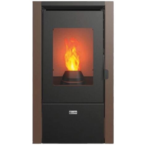 stufa a pellet canadian stove "nevada 7" ruggine 6,2 kw.