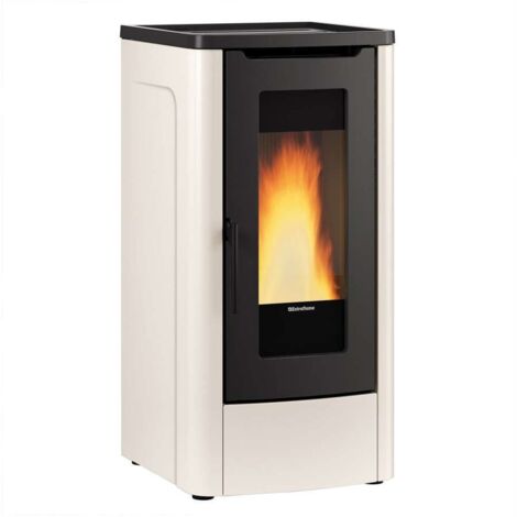 Stufa a pellet canalizzabile – Dahiana 5.0 Plus finitura Avorio 52×60 × h108 cm 3,0‑10,0 kW serbatoio 30 kg – Extraflame
