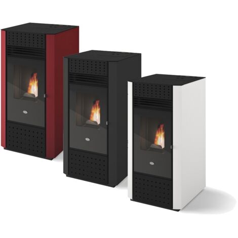 Stufa a pellet canalizzata Eva Calòr Irma 9,5 kW -  - Nero