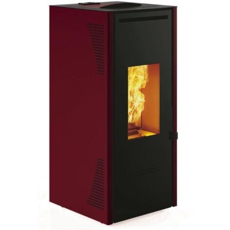 STUFA A PELLET CANALIZZATA TALO 11KW ROSSO