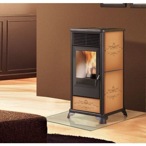 Stufa a pellet cuoio - Classica2 8,2KW - Italiana camini