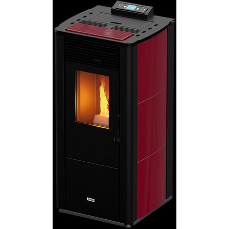 Stufa a Pellet FOCO Bianco - Traditional Majolica 12 - Classe Energetica A+ - Alta Efficienza